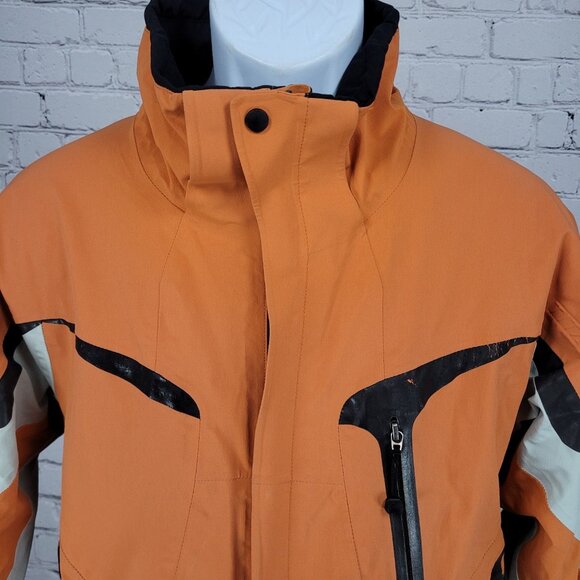 Columbia Orange Omni Tech Titanium Interchange Waterproof Full Zip Jacket Medium - Picture 12 of 16